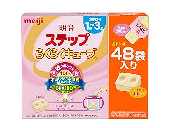 Amazon.co.jp: 明治ステップ らくらくキューブ 粉末 28g×48袋